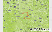 Physical Map of ZIP code 43105