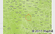Physical Map of ZIP code 43112