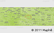 Physical Panoramic Map of ZIP code 43112