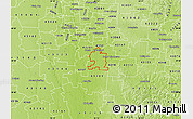Physical Map of ZIP code 43125