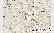 Shaded Relief Map of ZIP code 43215