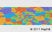 Political Panoramic Map of ZIP code 43231