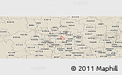 Shaded Relief Panoramic Map of ZIP code 43231