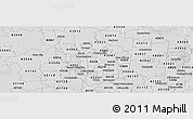 Silver Style Panoramic Map of ZIP code 43231