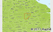 Physical Map of ZIP code 43450