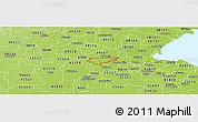 Physical Panoramic Map of ZIP code 43560