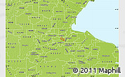 Physical Map of ZIP code 43602