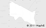 Silver Style Simple Map of ZIP code 43602