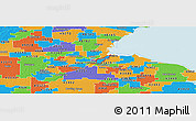 Political Panoramic Map of ZIP code 43605