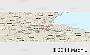 Shaded Relief Panoramic Map of ZIP code 43605