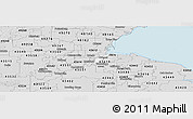 Silver Style Panoramic Map of ZIP code 43605