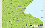 Physical Map of ZIP code 43611