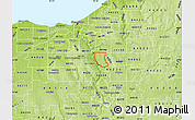 Physical Map of ZIP code 44067