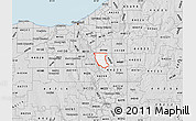 Silver Style Map of ZIP code 44067