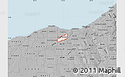 Gray Map of ZIP code 44070
