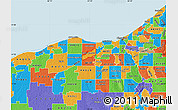 Political Map of ZIP code 44070