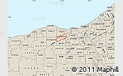 Shaded Relief Map of ZIP code 44070