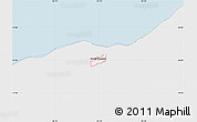 Silver Style Map of ZIP code 44070, single color outside