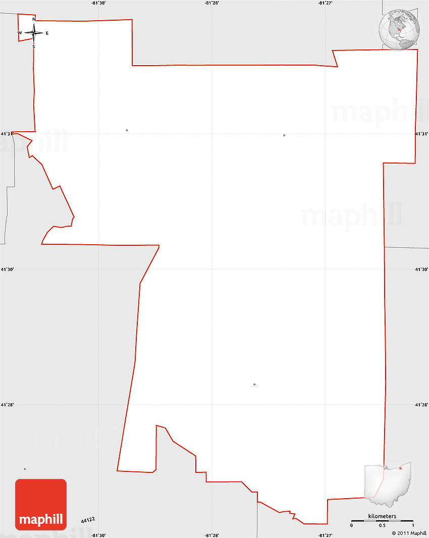 silver-style-simple-map-of-zip-code-44124