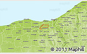 Physical 3D Map of ZIP code 44135