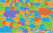Political 3D Map of ZIP code 44302