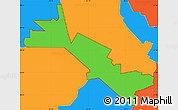 Political Simple Map of ZIP code 44302