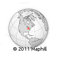 Outline Map of ZIP Codes Starting with 446