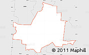 Silver Style Simple Map of ZIP code 45036