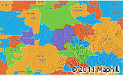 Political 3D Map of ZIP code 45123