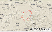 Shaded Relief 3D Map of ZIP code 45123