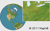 Satellite Location Map of ZIP code 45123