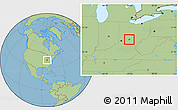 Savanna Style Location Map of ZIP code 45123
