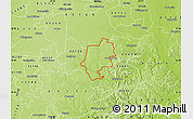 Physical Map of ZIP code 45123