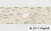 Classic Style Panoramic Map of ZIP code 45123