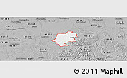 Gray Panoramic Map of ZIP code 45123