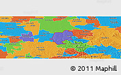 Political Panoramic Map of ZIP code 45123