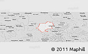 Silver Style Panoramic Map of ZIP code 45123