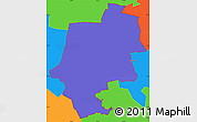 Political Simple Map of ZIP code 45123