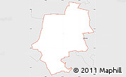 Silver Style Simple Map of ZIP code 45123