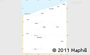 Classic Style Simple Map of Ashtabula County