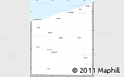 Gray Simple Map of Ashtabula County
