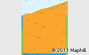 Political Simple Map of Ashtabula County