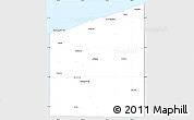 Silver Style Simple Map of Ashtabula County, single color outside
