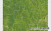 Satellite Map of Athens County