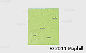 Physical 3D Map of Darke County, single color outside