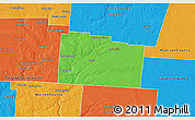 Political 3D Map of Greene County