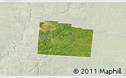 Satellite 3D Map of Greene County, lighten