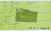 Satellite 3D Map of Greene County, physical outside