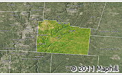 Satellite 3D Map of Greene County, semi-desaturated