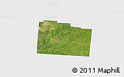 Satellite 3D Map of Greene County, single color outside